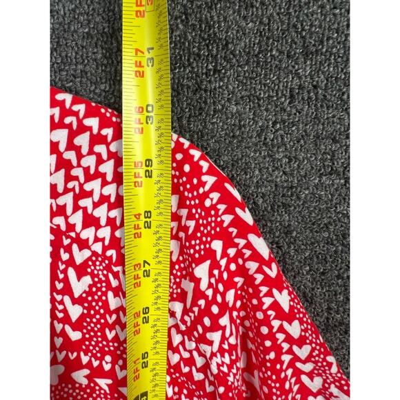 Victoria’s Secret Heart Robe Womens One Size Red White Short KImono Sleeve - Picture 8 of 9